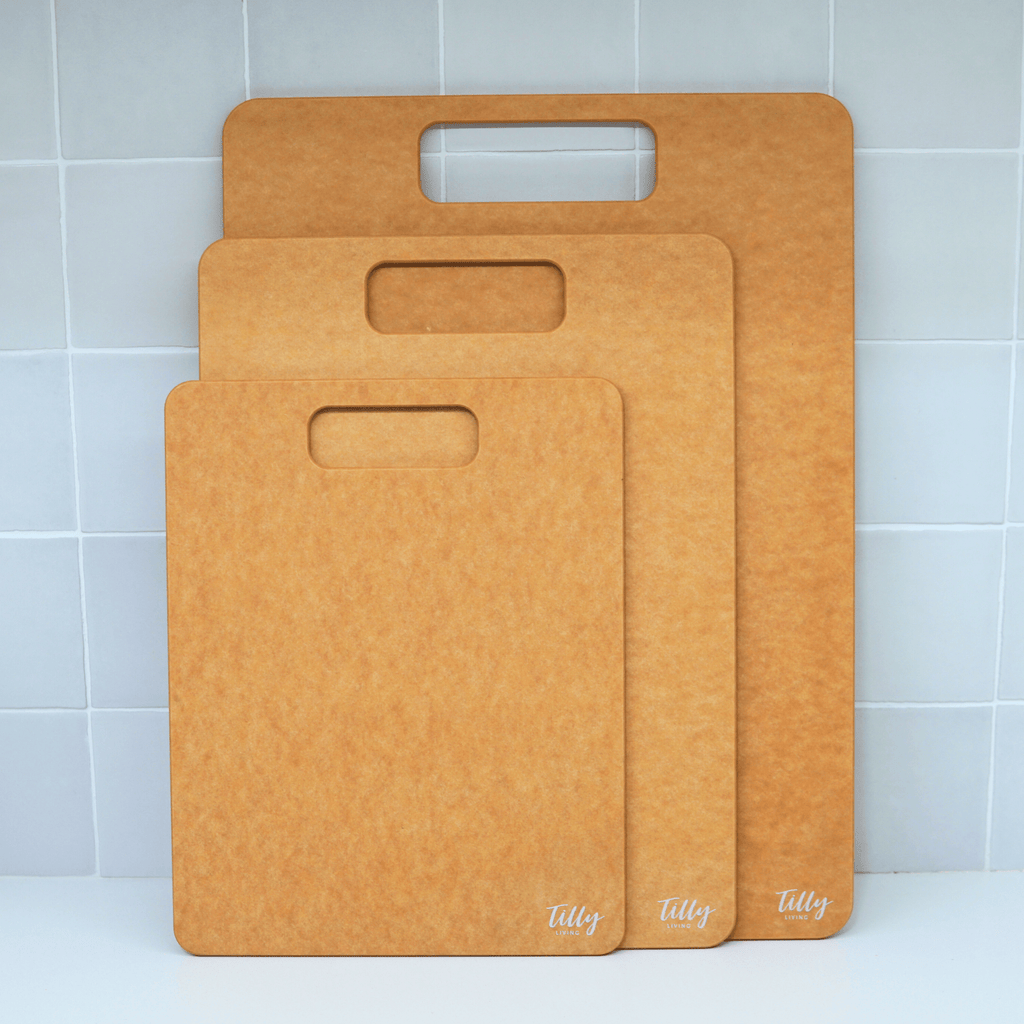 GrainBond Chopping Board Set - Sustainable & Microplastic-Free