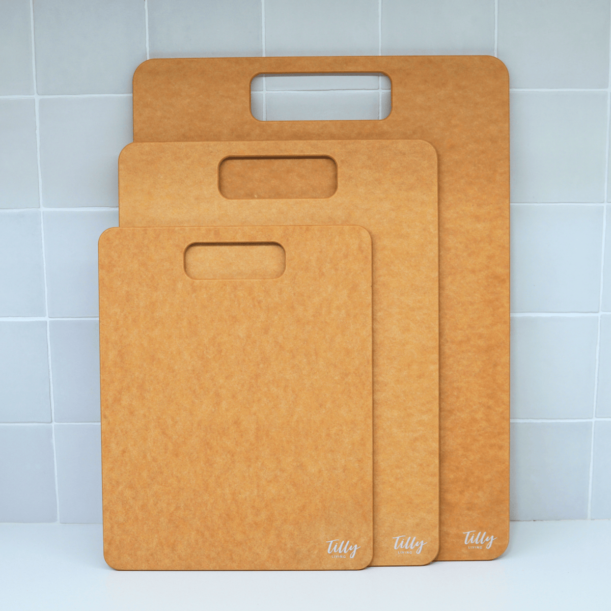 GrainBond Chopping Board Set - Sustainable & Microplastic-Free
