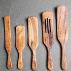 Teak Spurtle Spatula Set - The Perfect Partner for Cast Iron Cookware