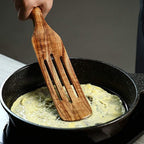 Teak Spurtle Spatula Set - The Perfect Partner for Cast Iron Cookware